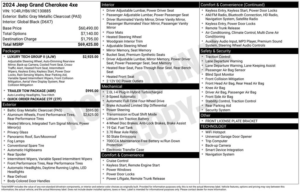 New 2024 Baltic Gray Metallic Clearcoat Jeep 4xe image 6