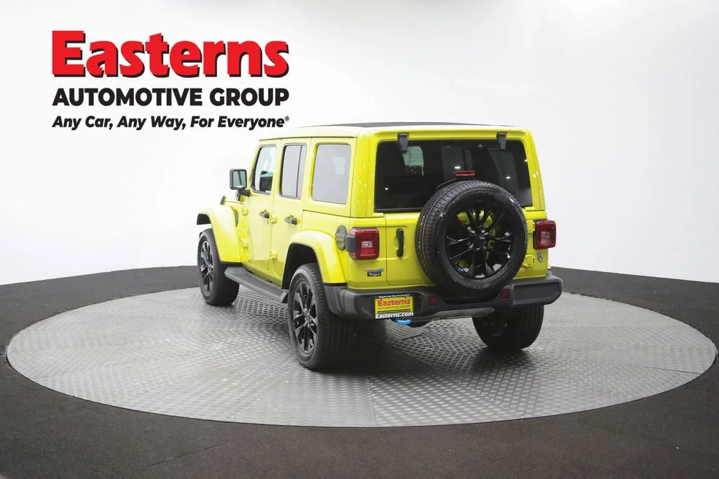 Used 2022 Yellow Jeep Unlimited Sahara 4xe image 66