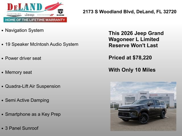 New 2026 High Gloss Black Exterior Paint Jeep Limited Reserve image 30