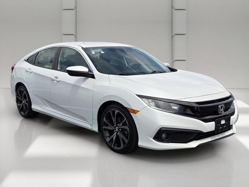 Used 2021 Platinum White Pearl Honda SPORT CVT image 7