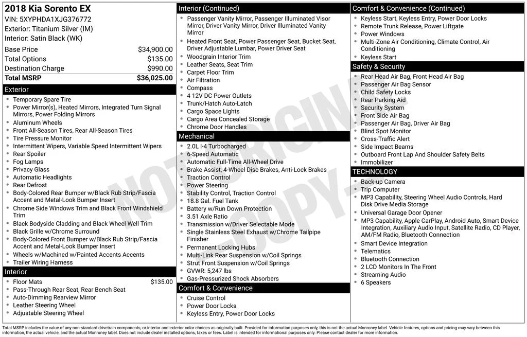 Used 2018 Silver Kia EX image 11