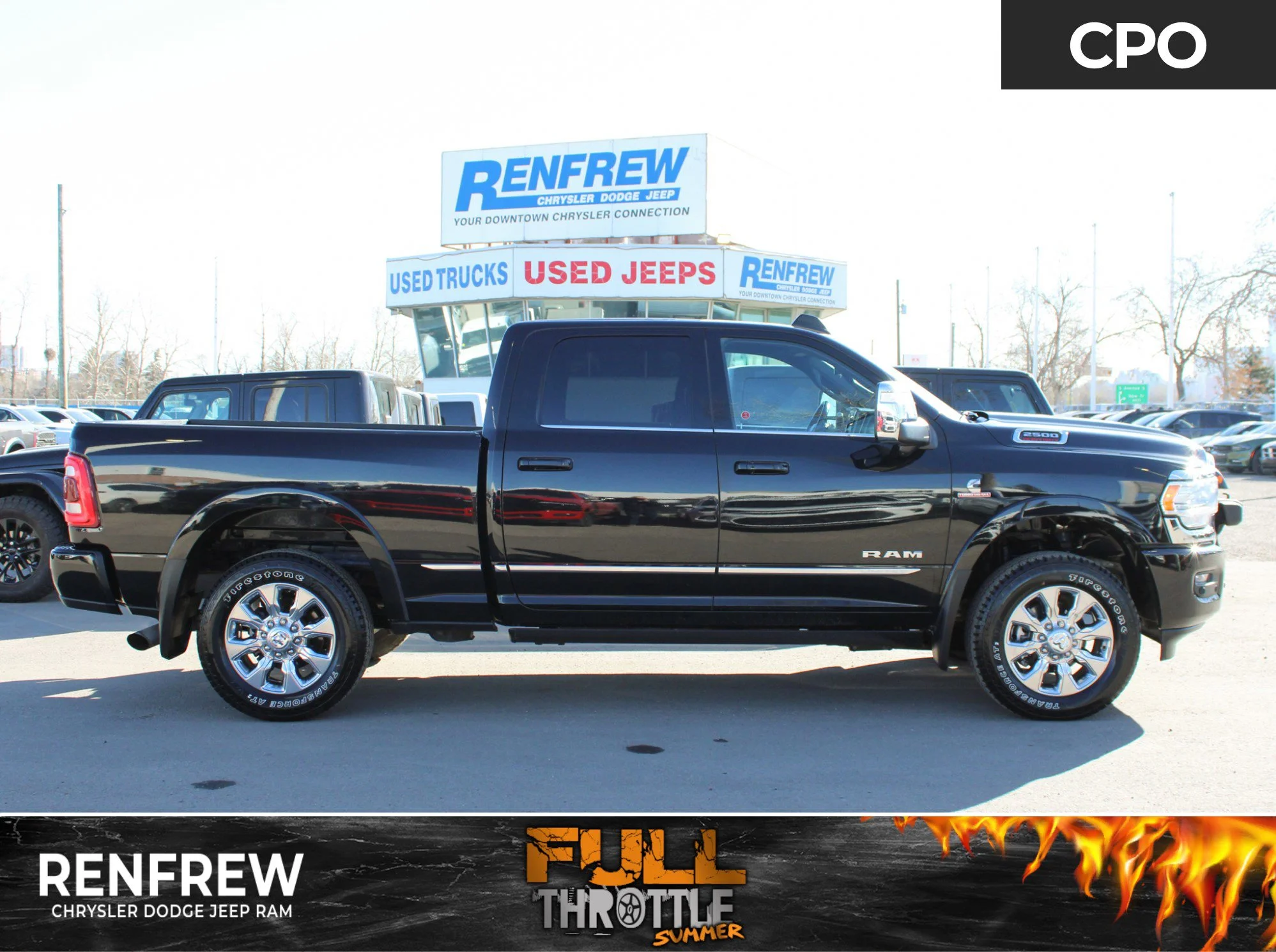 Certified Used 2023 Black RAM Limited * No Accidents | Cummins | 5th Wheel & Gooseneck | Adaptive Cruise | Running Boards image 1