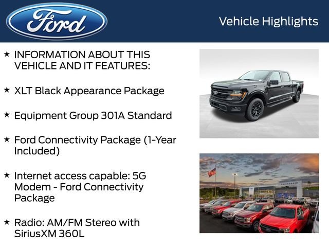 New 2026 Agate Black Metallic Ford XLT image 4