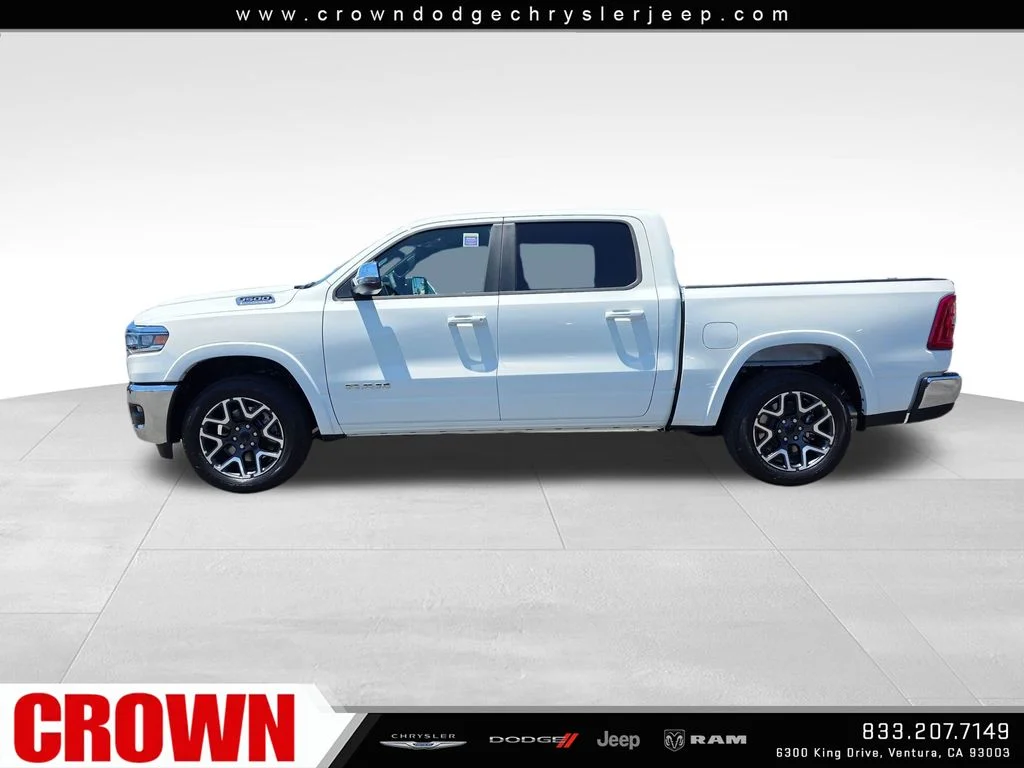 New 2026 Bright White Clear-Coat Exterior Paint RAM Laramie image 8