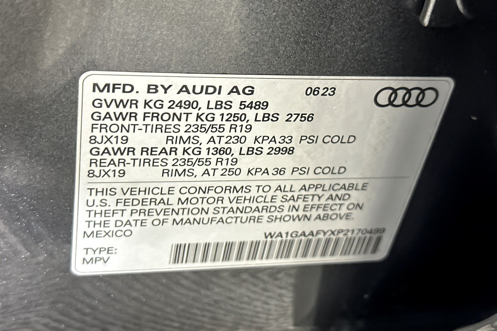 Used 2023 Daytona Gray Pearl Effect Audi S line Premium 45 TFSI quattro image 26