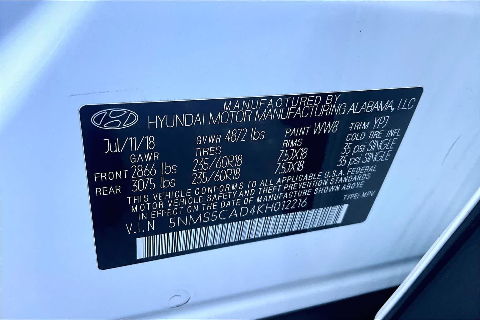 Used 2019 Quartz White Hyundai Limited image 34