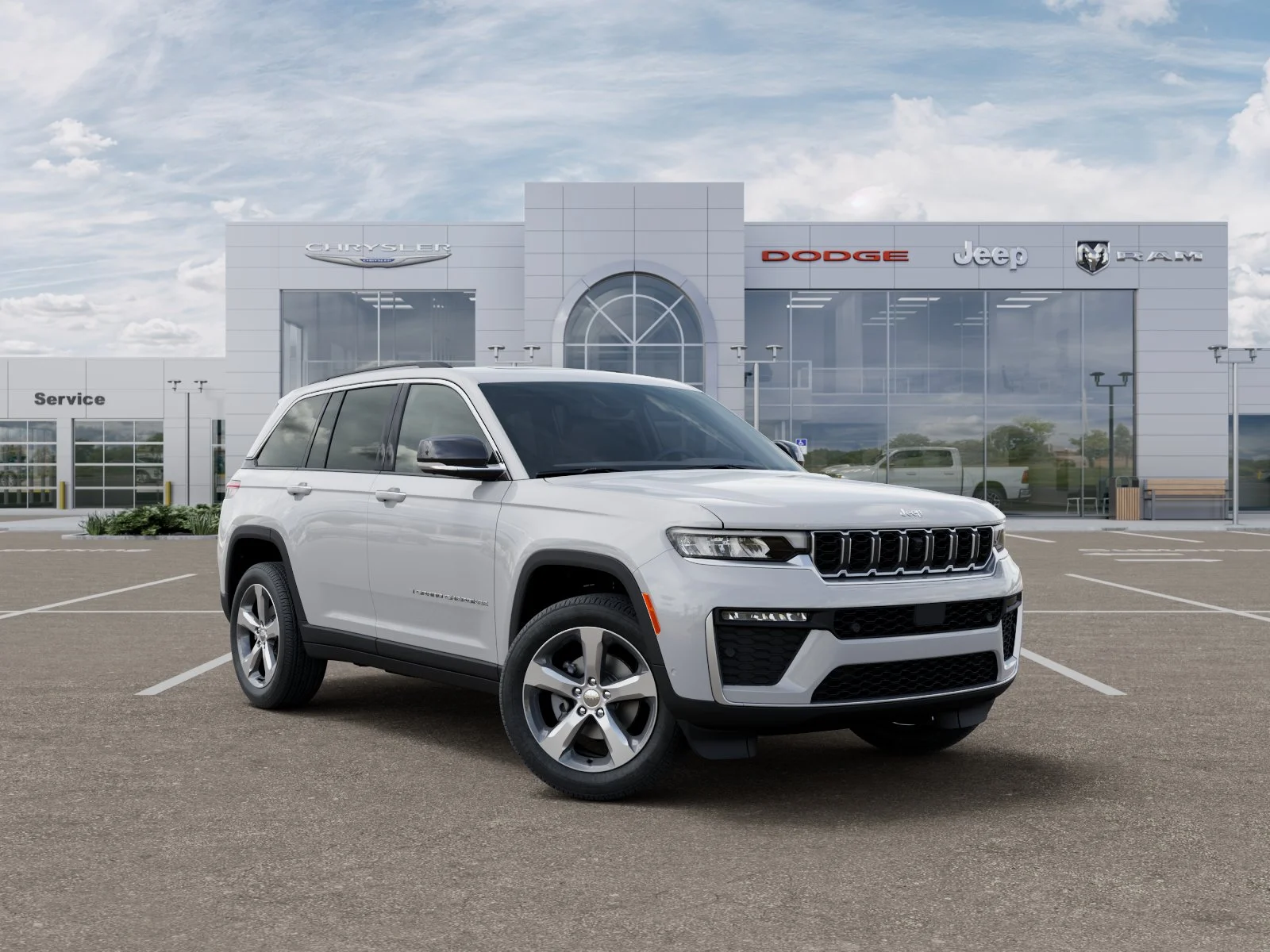New 2026 Bright White Clear-Coat Exterior Paint Jeep Limited image 34