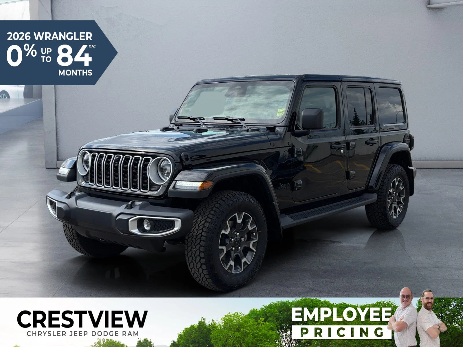 New 2026 Black Jeep Sahara image 1