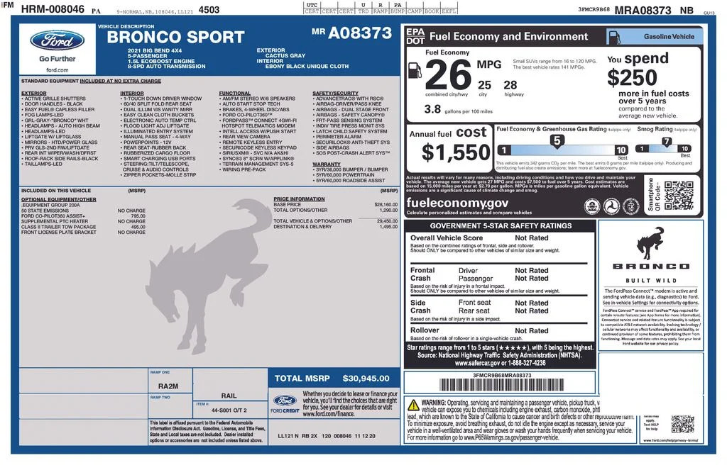 Used 2021 Cactus Ford Big Bend image 6