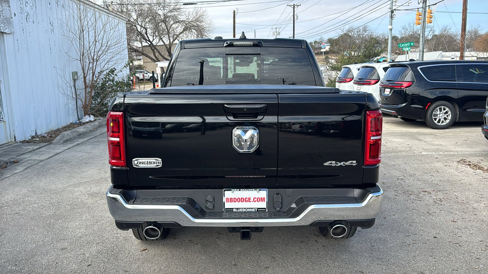 New 2026 Diamond Black Crystal Pearl-Coat Exterior Paint RAM Longhorn image 6