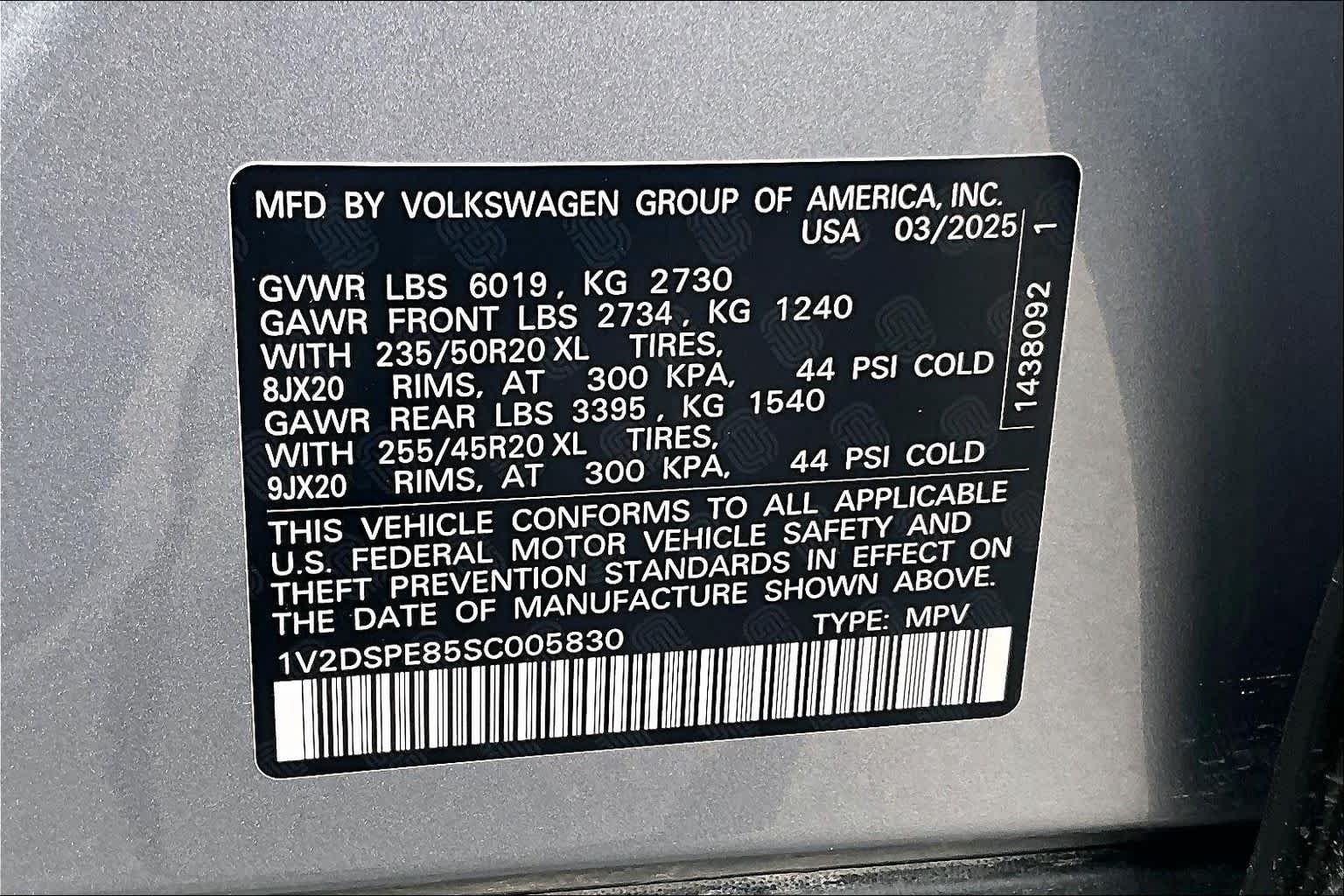 Certified Used 2025 Silver Mist Metallic Volkswagen Pro image 33