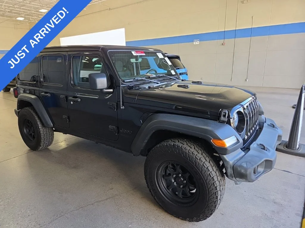 Used 2022 Black Clearcoat Jeep Unlimited Sport S image 2