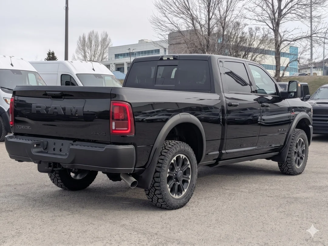 New 2026 Black RAM Rebel - - 6.7L Cummins HO - Rebel Lvl 2 Grp - Rear Air Susp - 5th Wheel/Gooseneck Prep & More! image 8