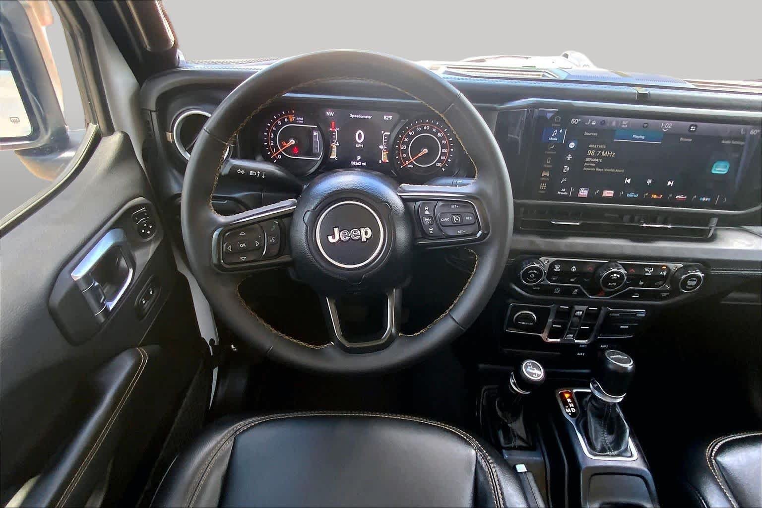 Used 2024 Bright White Clearcoat Jeep Texas Trail image 6