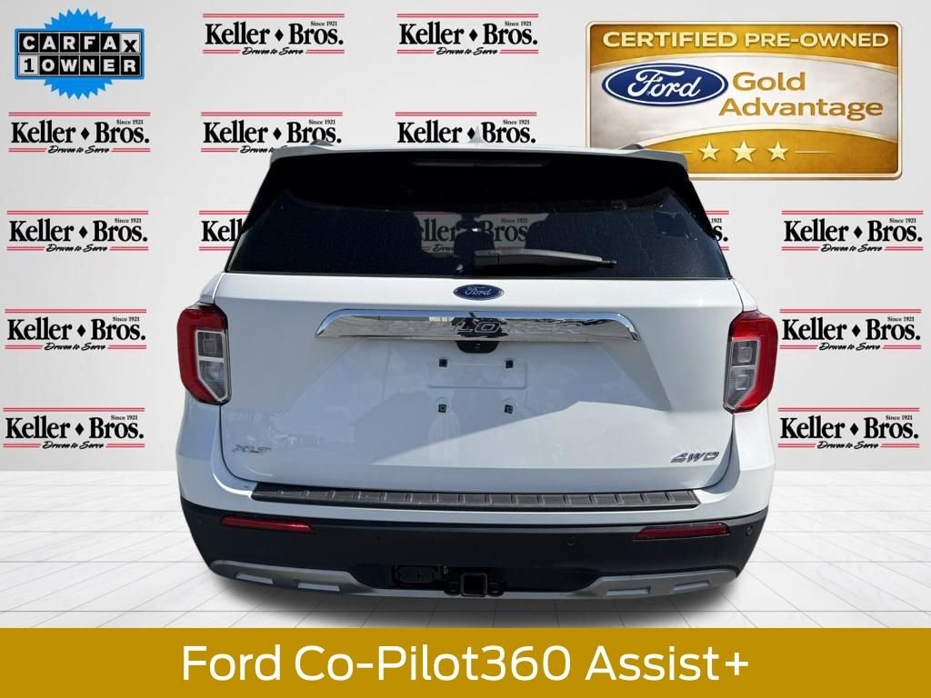 Certified Used 2023 White Metallic Ford XLT image 7