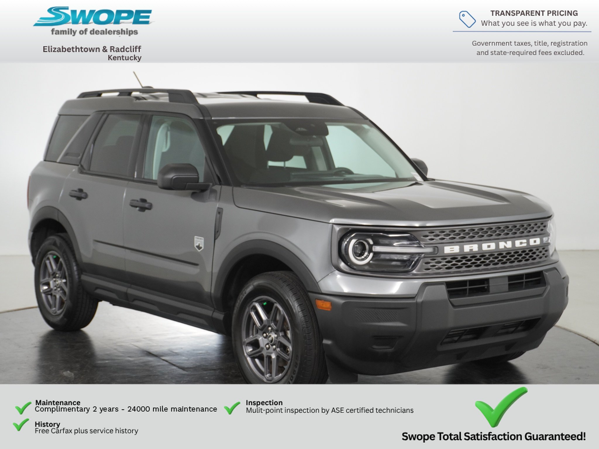 Used 2025 CARBONIZED GRAY METALLIC Ford Big Bend image 1