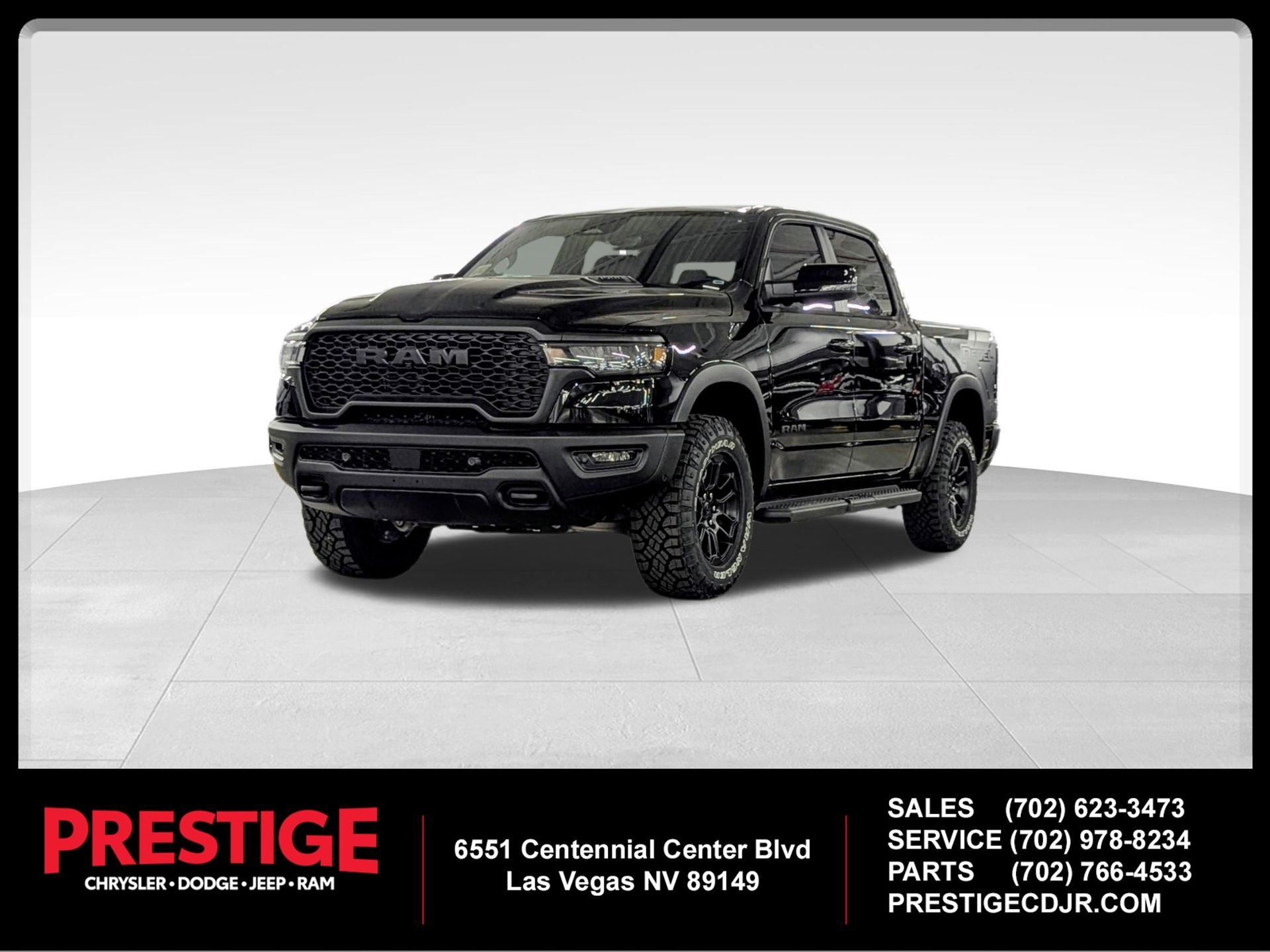 New 2026 Diamond Black Crystal Pearl-Coat Exterior Paint RAM Rebel image 1