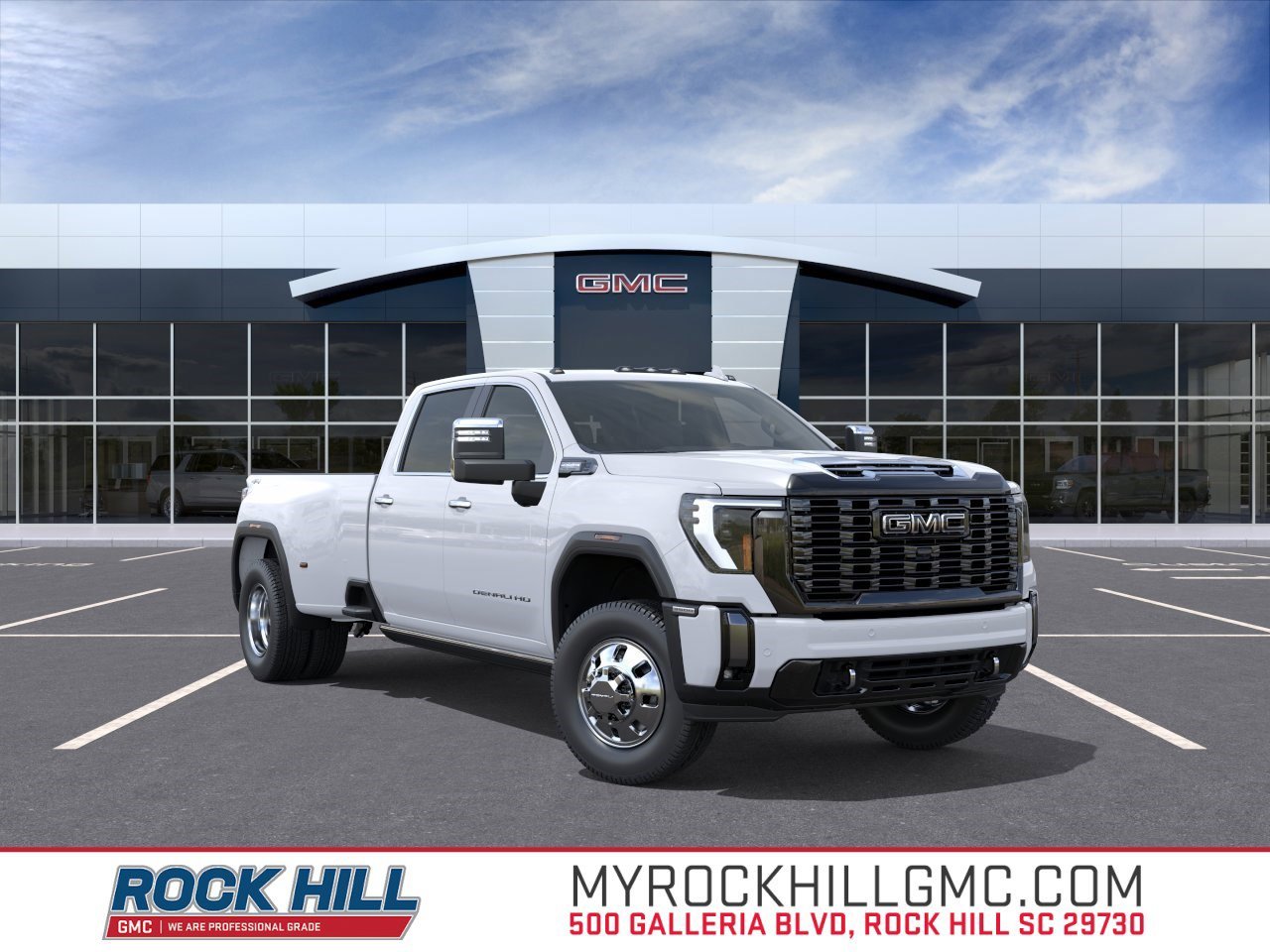 New 2026 Glacier White Tricoat GMC Denali Ultimate DRW image 1