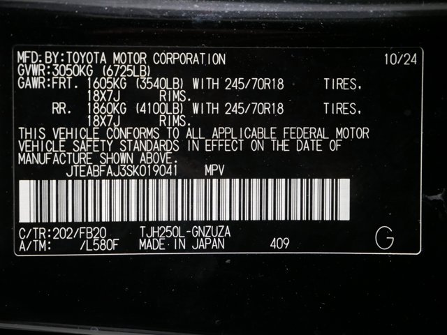 Used 2025 Black Toyota 1958 image 33