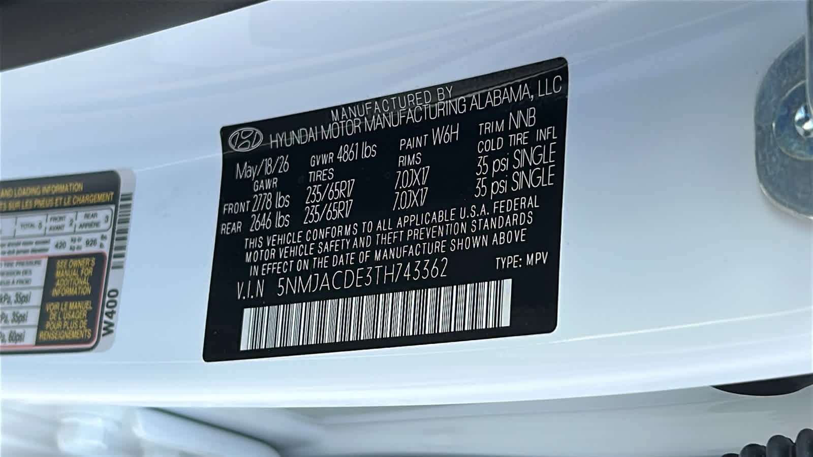 New 2026 Serenity White Pearl Hyundai SE AWD image 30