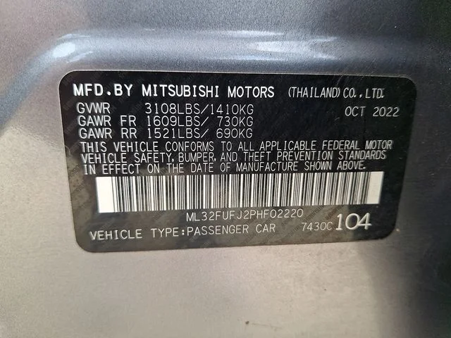 Used 2023 Silver Mitsubishi Black Edition image 27