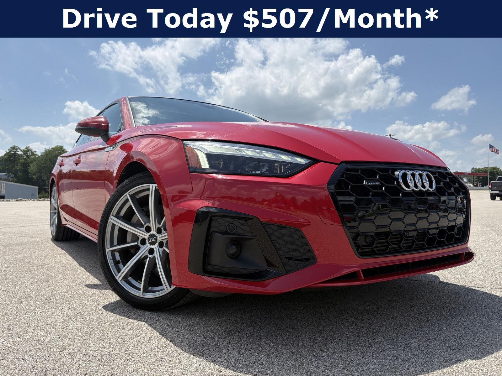 Used 2025 Progressive Red Metallic Audi S line Premium image 2
