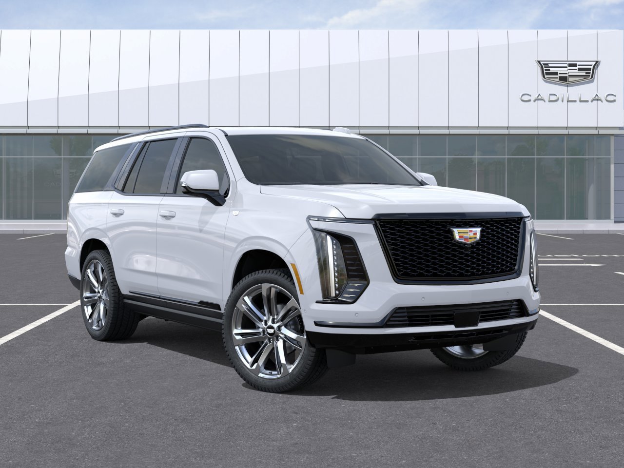 New 2026 Vibrant White Tricoat Cadillac Sport image 7