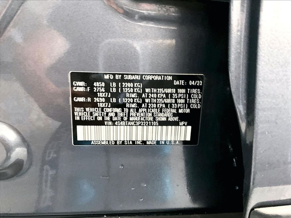 Used 2023 Magnetite Gray Metallic Subaru Limited image 33