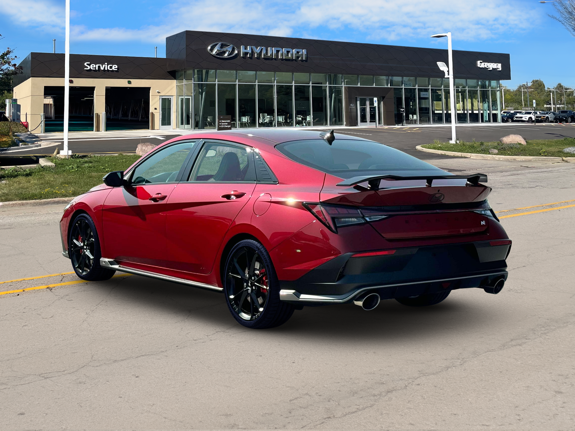 New 2025 Red Hyundai Sedan image 5