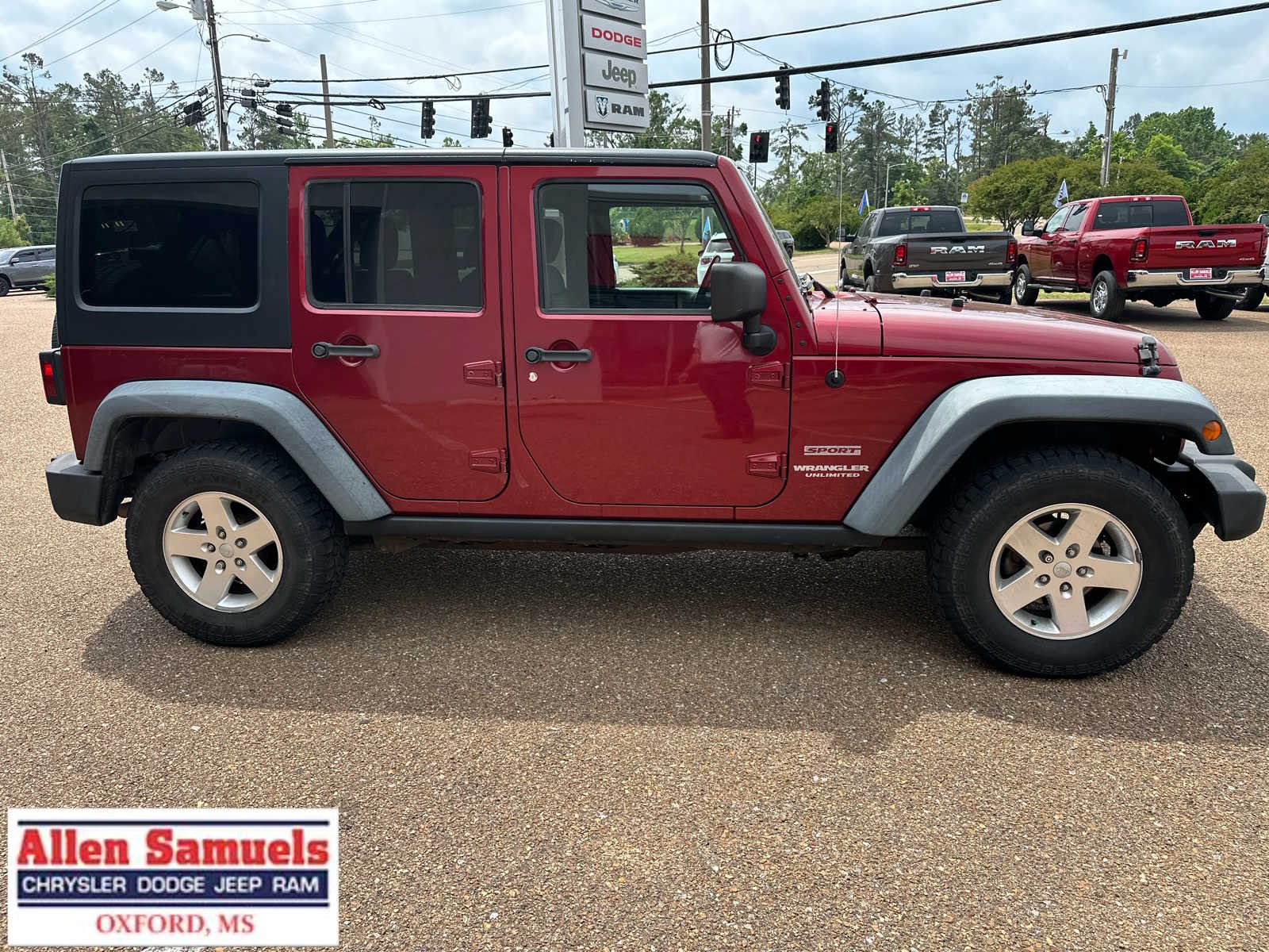 Used 2011 Jeep Wrangler Unlimited Sport with VIN 1J4BA3H19BL567100 for sale in Oxford, MS