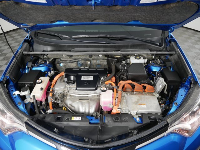 Used 2018 Electric Storm Blue Toyota Hybrid XLE image 30