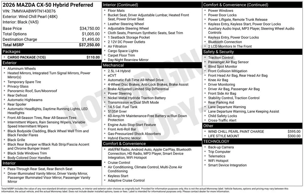 2026 Mazda CX-50 Preferred - Photo 6