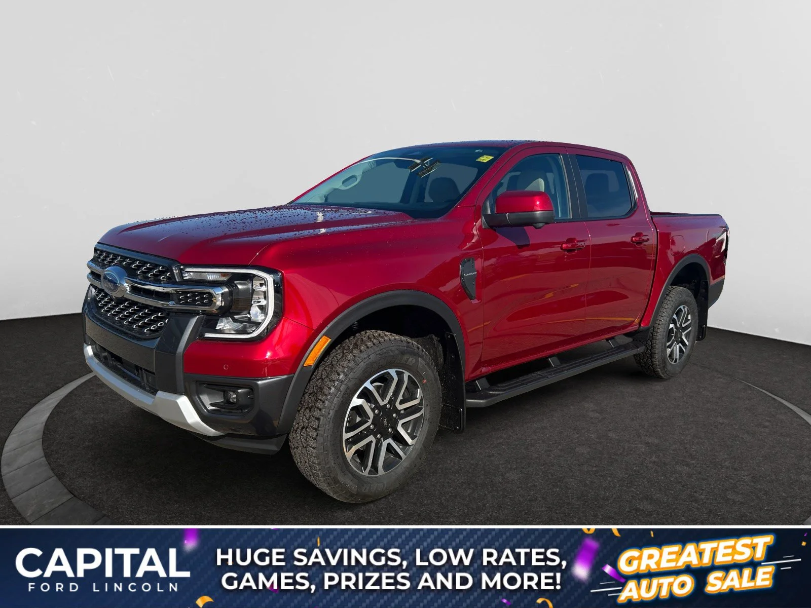 New 2026 Ruby Red Metallic Tinted Clearcoat Ford Lariat image 1