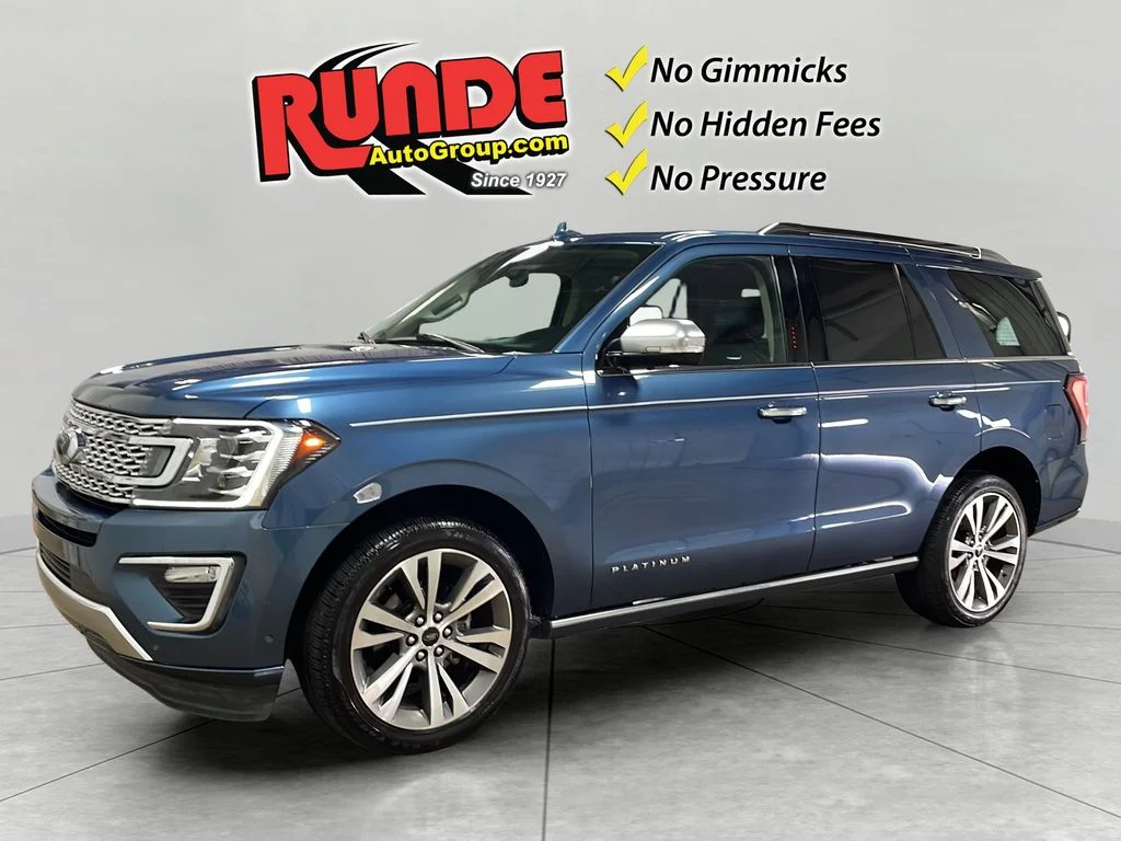 Used 2020 Blue Metallic Ford Platinum image 1