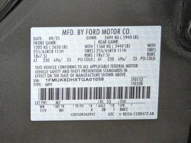 New 2026 Carbonized Gray Metallic Ford Active image 57