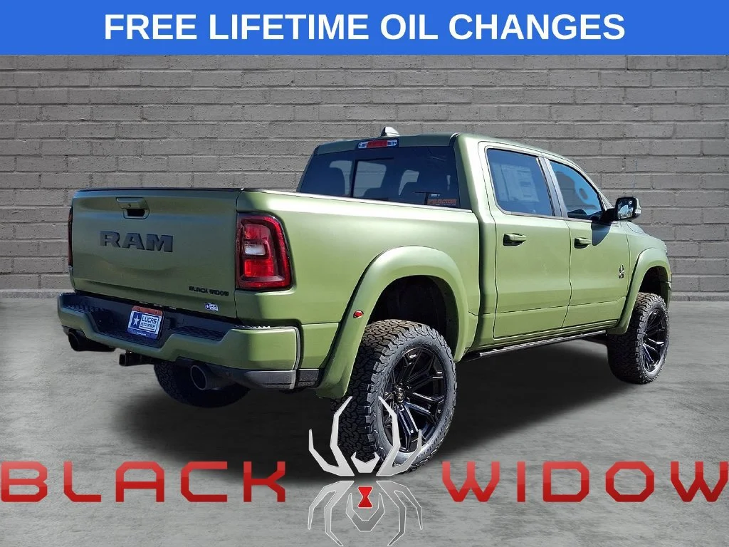 New 2026 Diamond Black Crystal Pearl-Coat Exterior Paint RAM Big Horn image 8