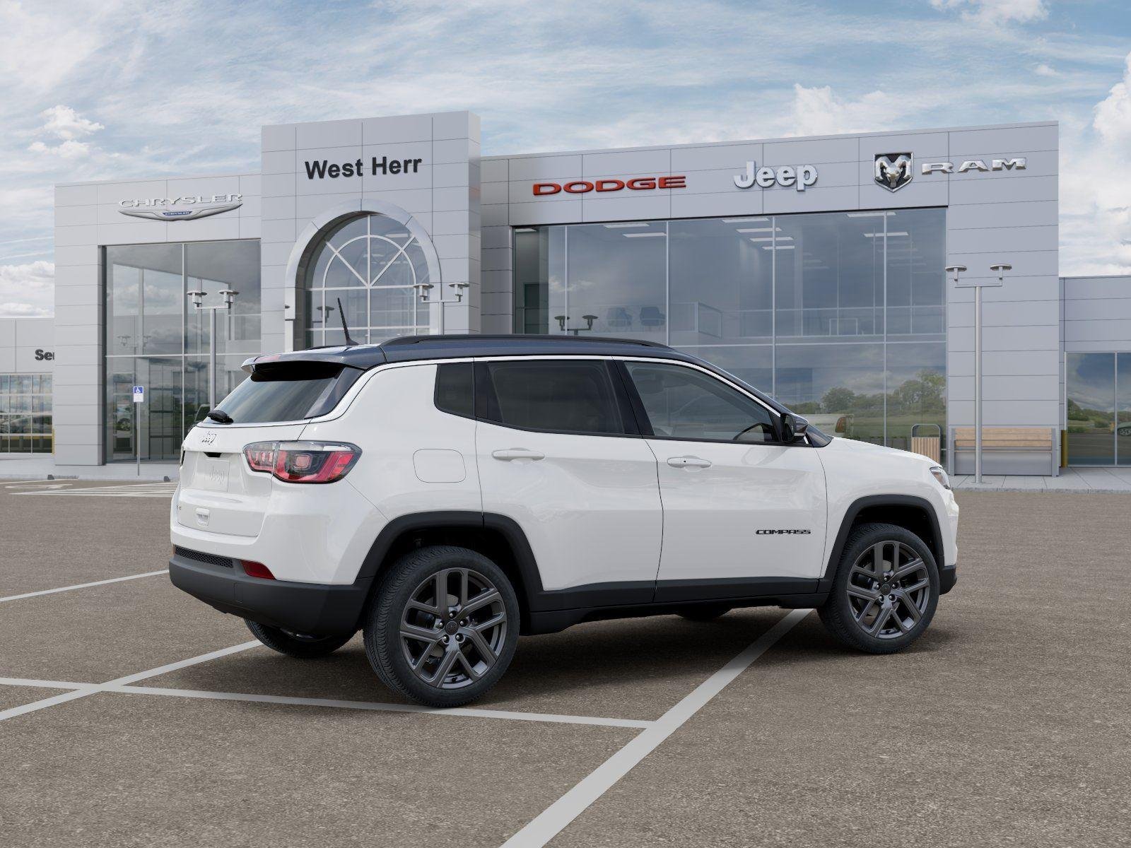 New 2026 Bright White Clear-Coat Exterior Paint Jeep COMPASS LIMITED ALTITUDE 4X4 image 4
