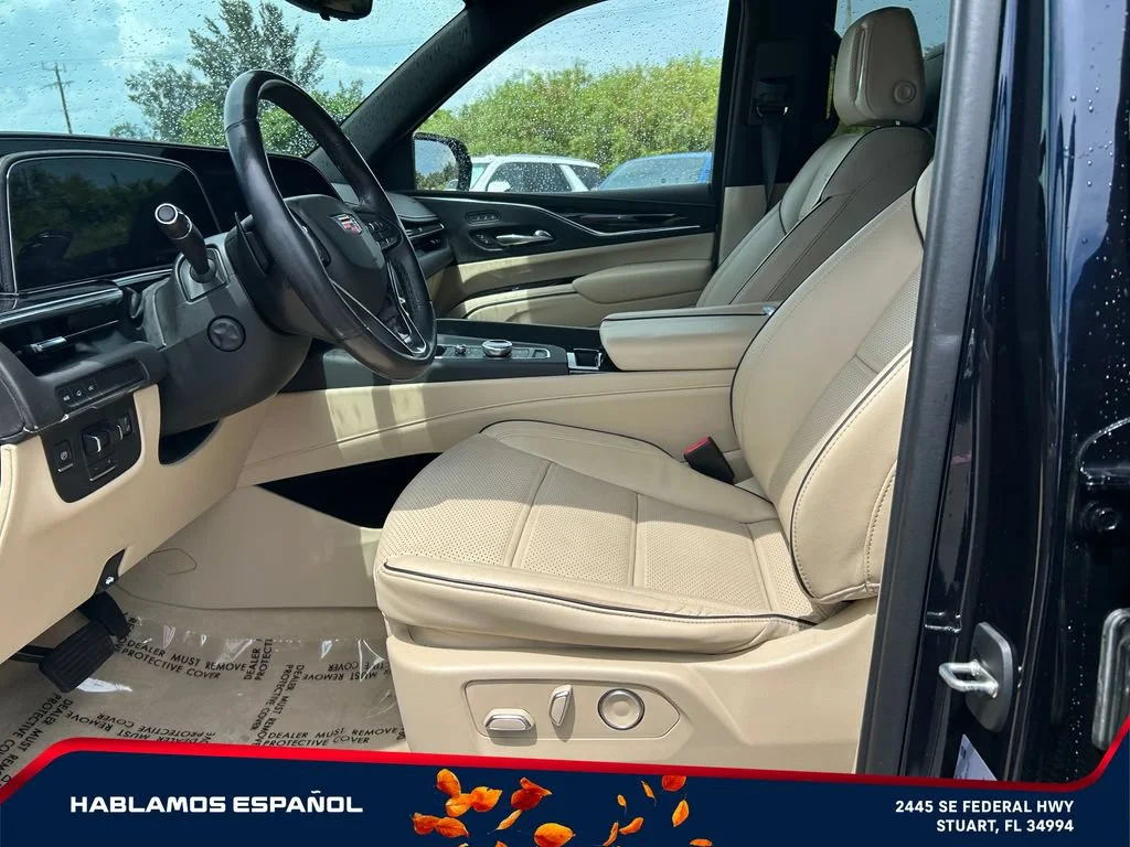 Used 2021 DARK MOON BLUE METALLIC Cadillac Premium Luxury image 9