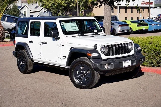 New 2026 Bright White Clear-Coat Exterior Paint Jeep Sport image 2