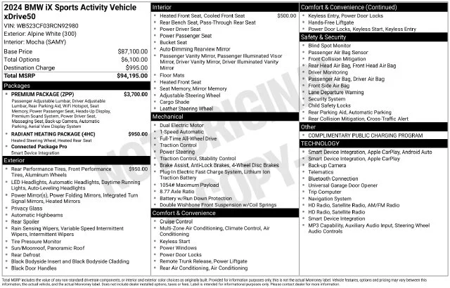 Certified Used 2024 White/off-white BMW xDrive50 image 43
