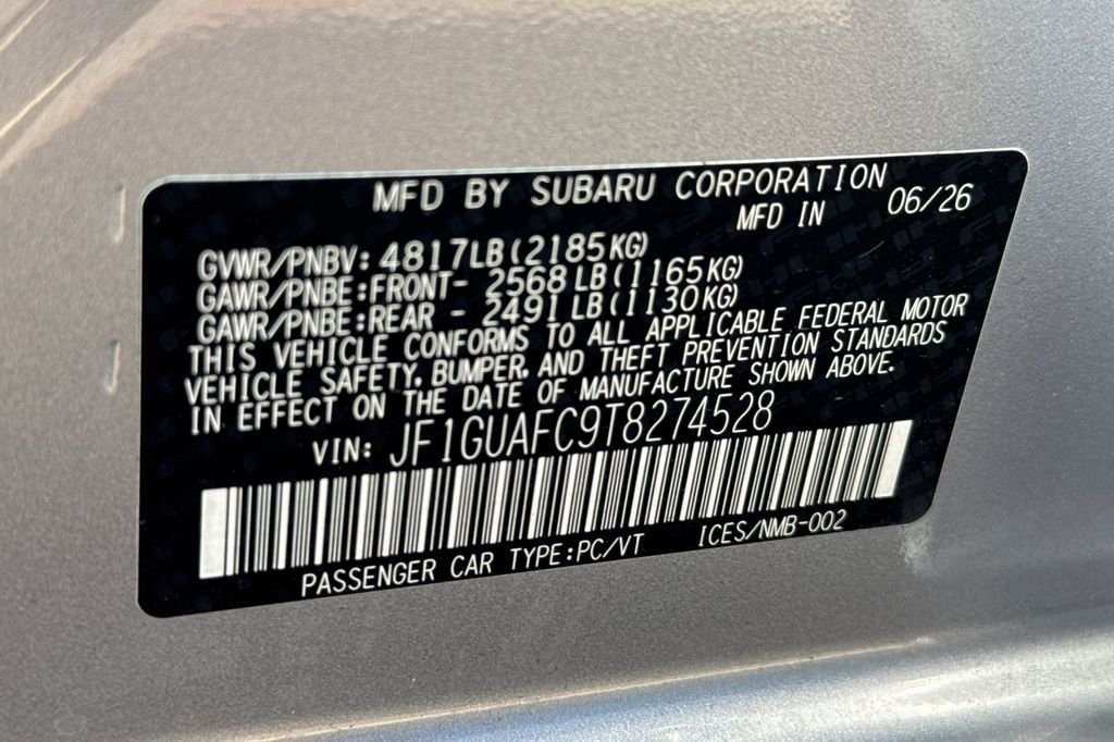 New 2026 ICE SILVER METALLIC Subaru Sport image 35