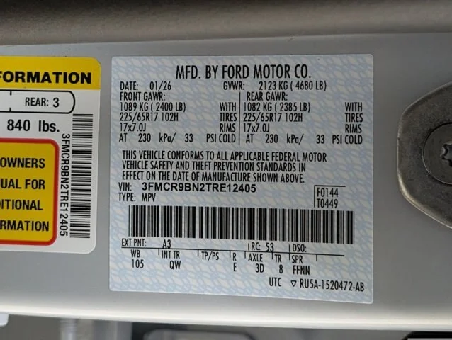 New 2026 Space White Metallic Ford Big Bend® image 45