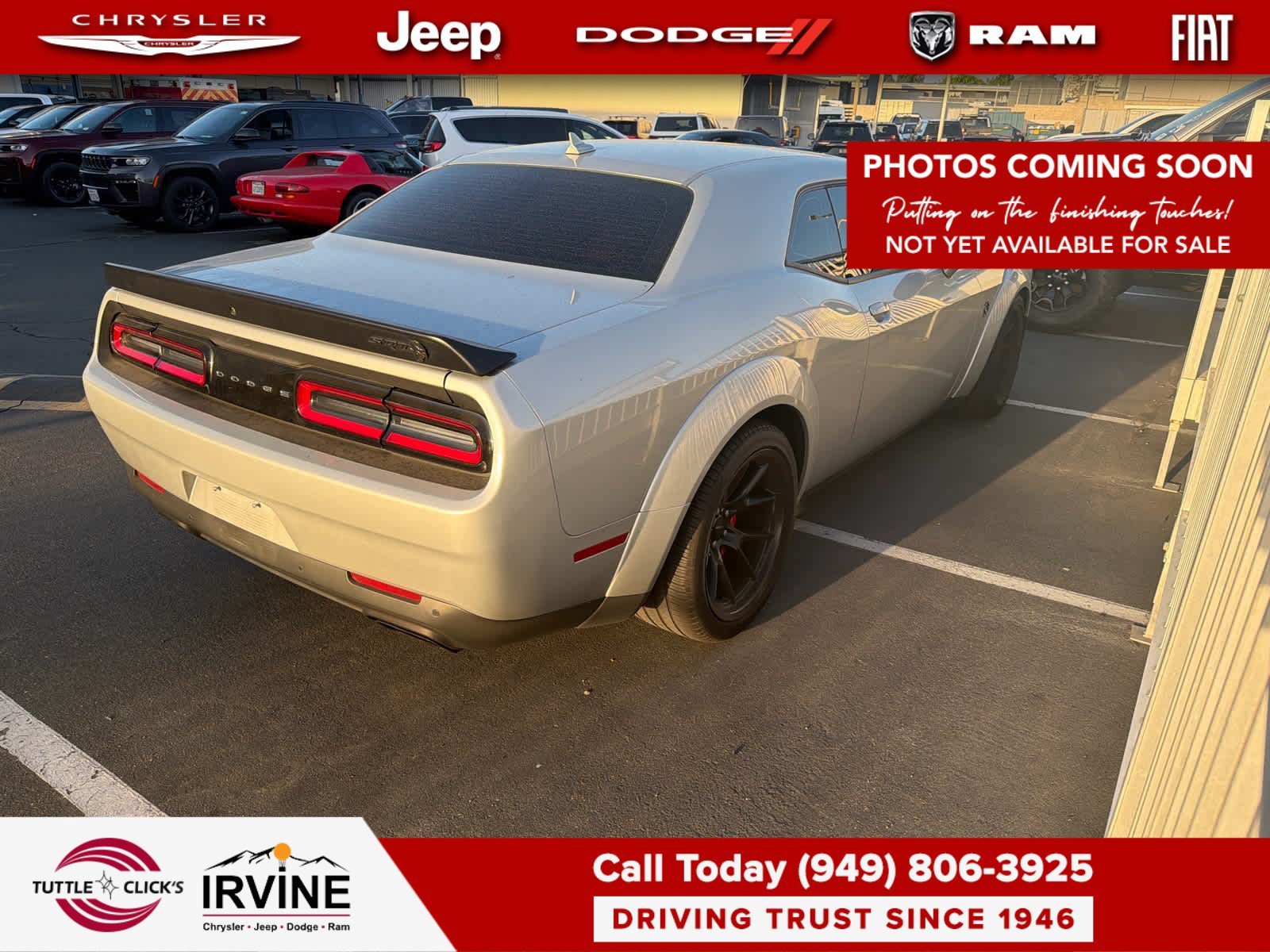 Used 2021 Triple Nickel Clearcoat Dodge SRT Hellcat Redeye Widebody image 6