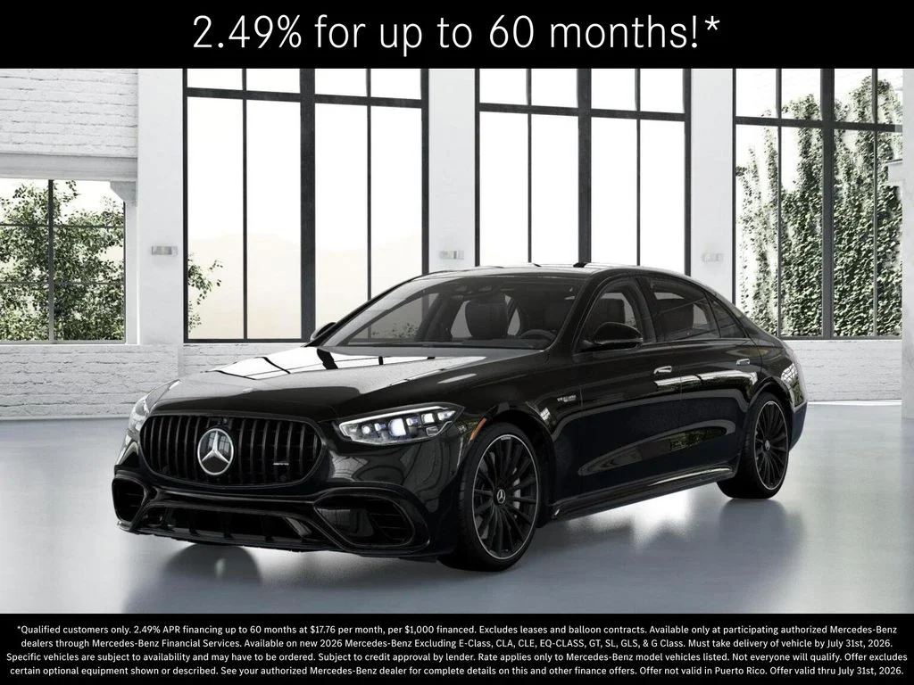 New 2026 Obsidian Black Metallic Mercedes-Benz AMG® S 63 E 4MATIC Sedan image 40