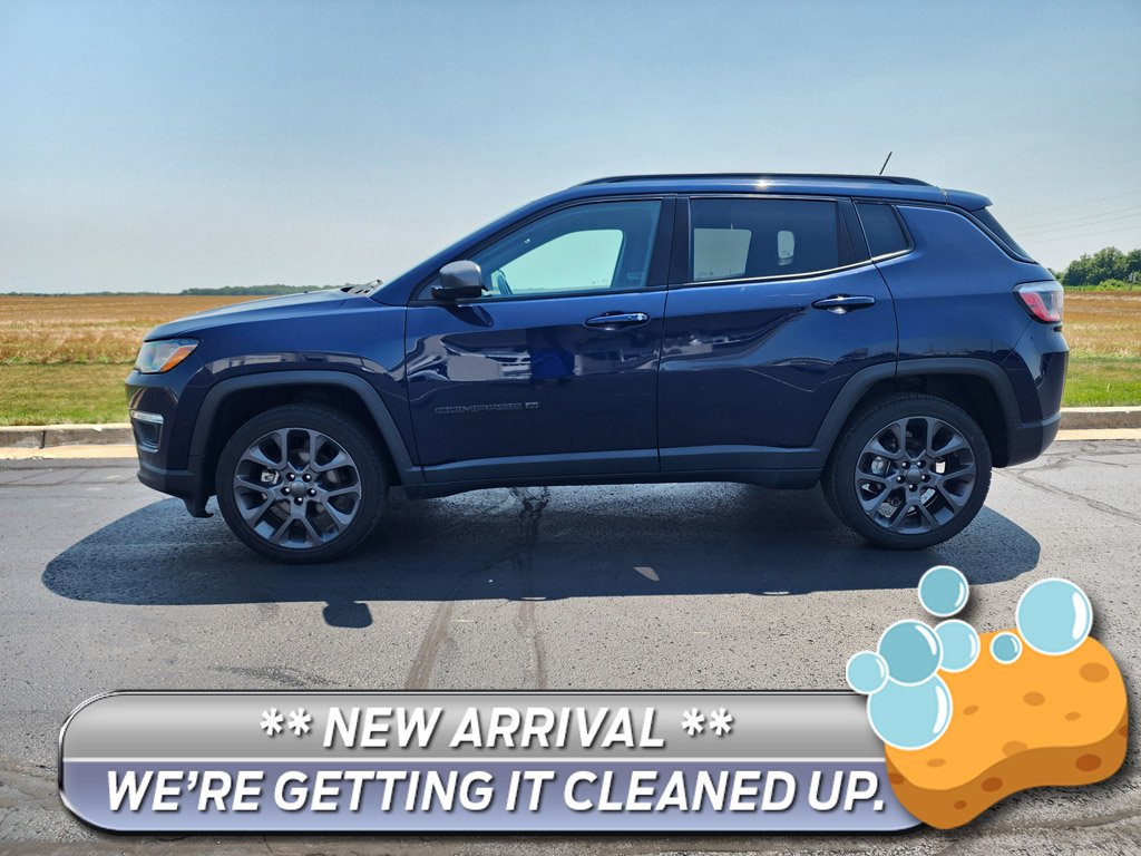 Used 2021 Jazz Blue Pearlcoat Jeep 80th Anniversary image 1