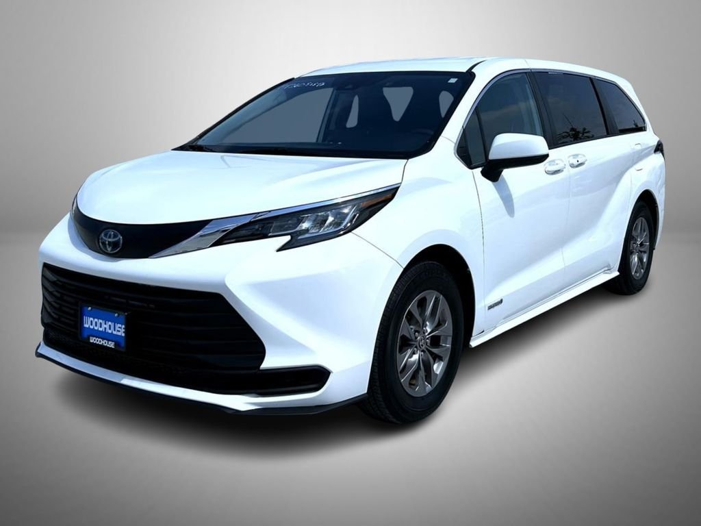 Used 2021 White Toyota LE image 1