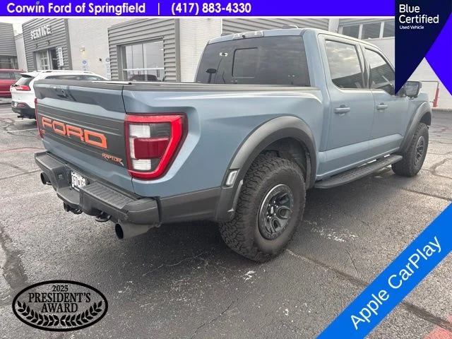 Used 2023 Azure Gray Metallic Ford Raptor image 7