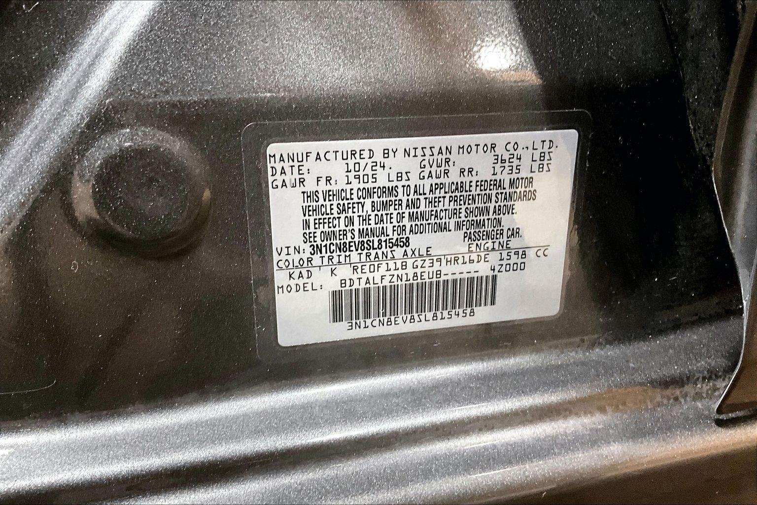 Used 2025 Gun Metallic Nissan SV image 35