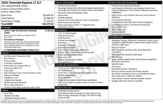 Used 2025 Summit White Chevrolet LT image 5