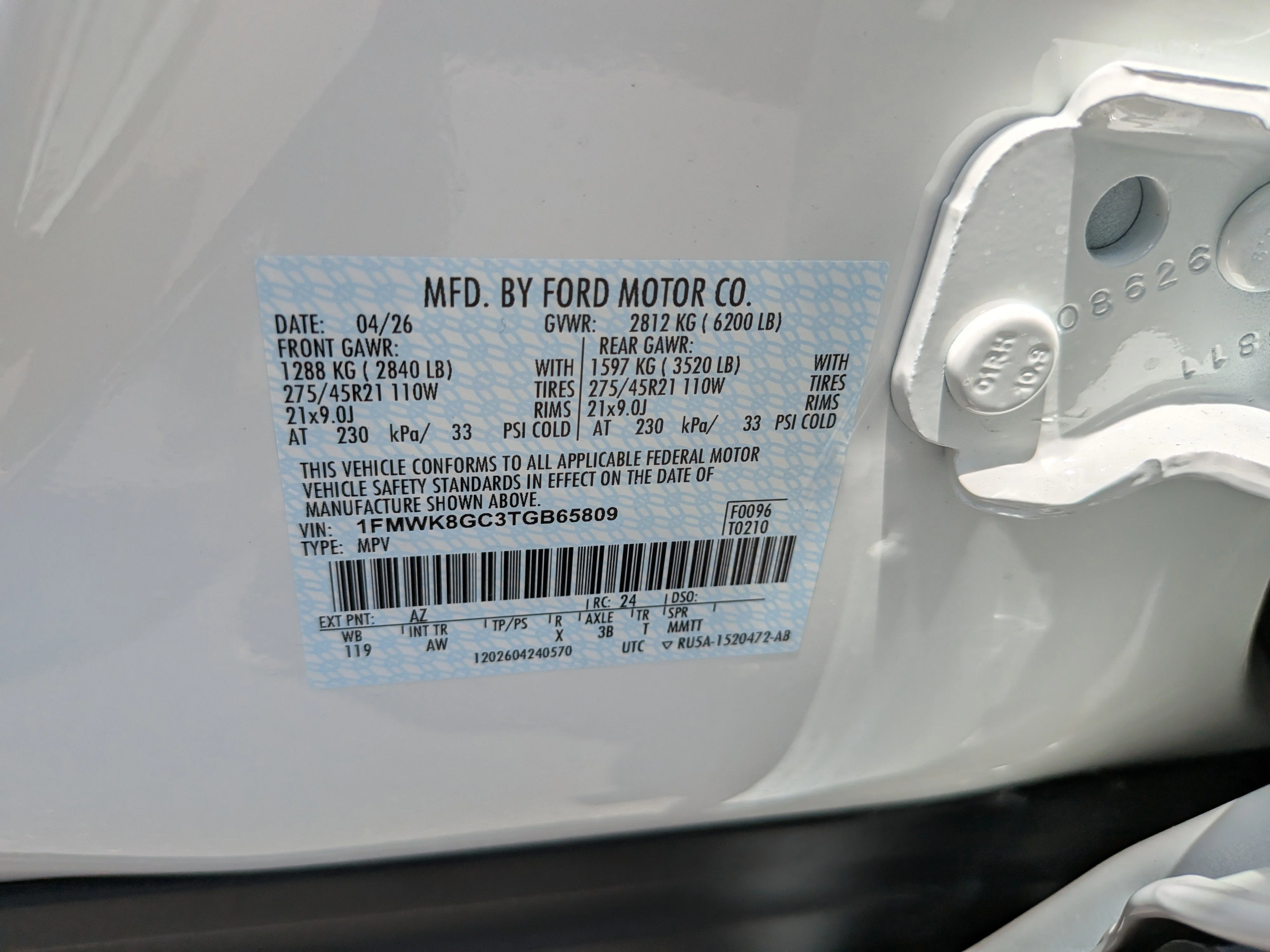 New 2026 Star White Metallic Tri-Coat Ford ST image 34